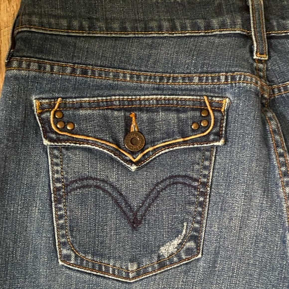 Levis 515 Bootcut Jeans Womens 12 Short Cotton Denim - Picture 3 of 7